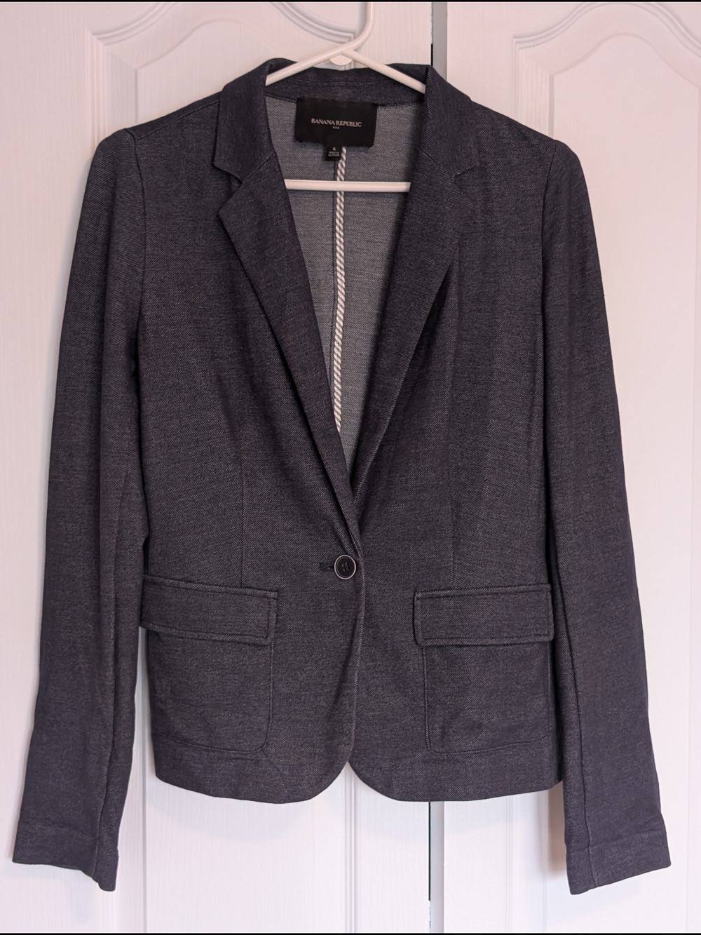 Banana Republic Women's Navy Knit Blazer